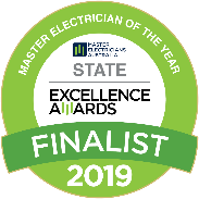 Master Electrician of the Year State Excellence Awards 2019 finalist badge